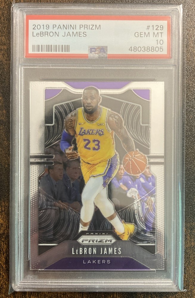 2019-20 Panini Prizm LeBron James #129 Prizm LA Lakers - PSA 10 Gem MT