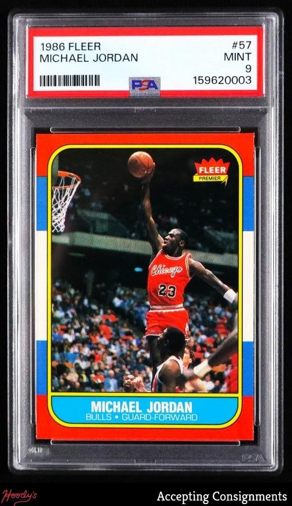 1986-87 Fleer #57 Michael Jordan RC Rookie CENTERED PSA 9 MINT BULLS HOF