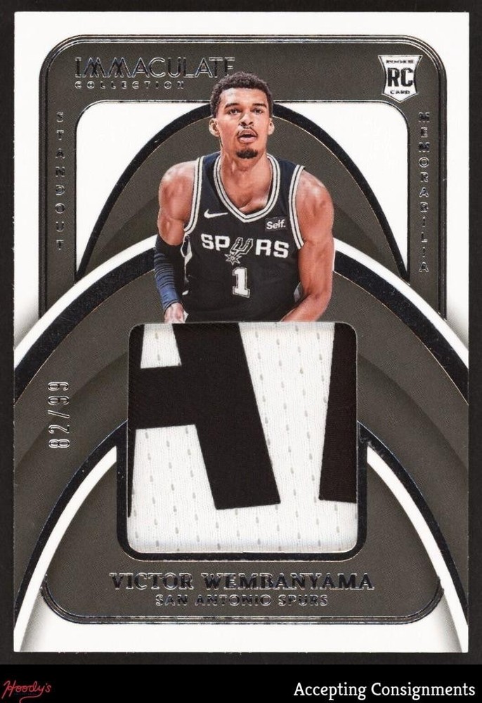 2023-24 National Treasures Victor Wembanyama RC Rookie LETTER PATCH 82/99 SPURS