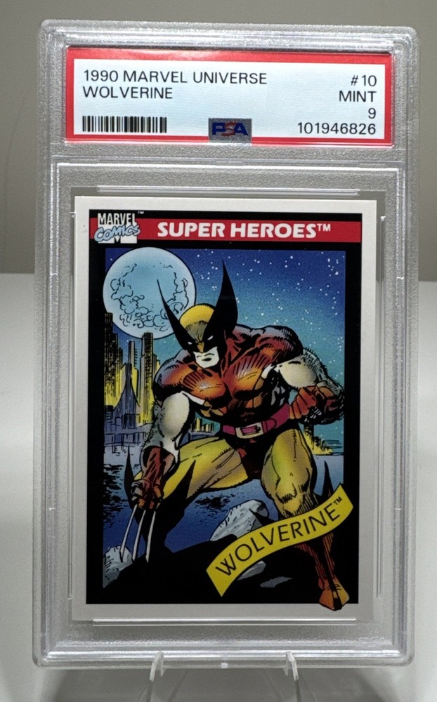 1990 Marvel Universe Impel #10 Wolverine Super Heroes PSA 9 Mint