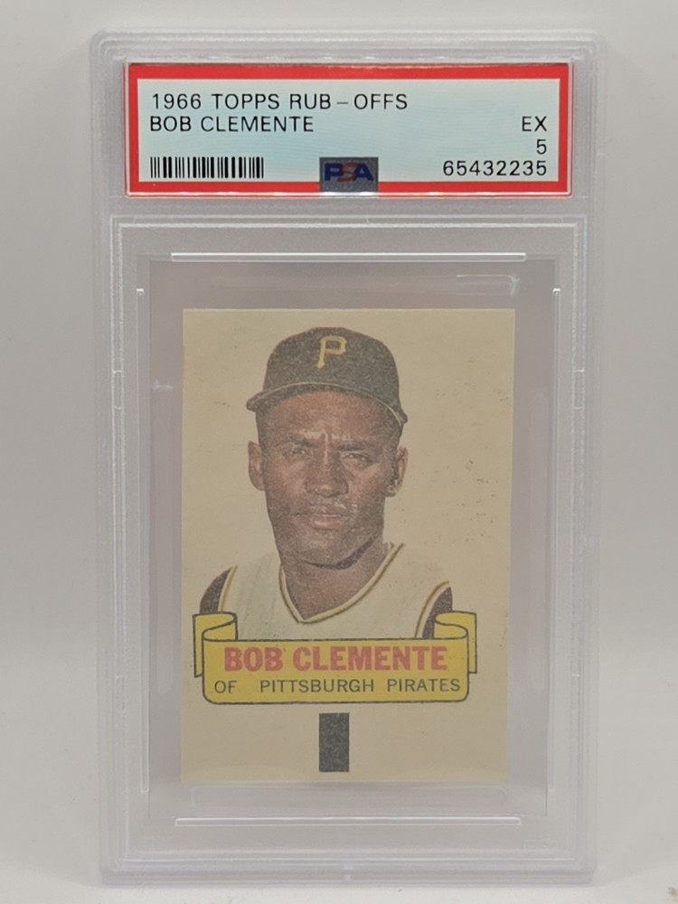 1966 Topps Rub-Offs Bob Clemente PSA 5 EX