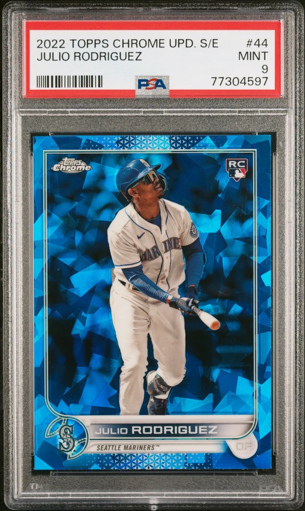 2022 Topps Chrome Update Sapphire Edition Julio Rodriguez #US44 PSA 9