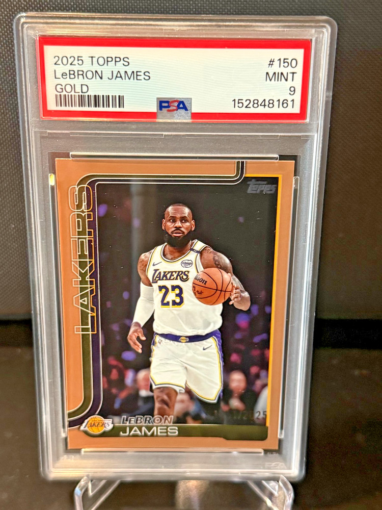 2025 Topps LeBron James Gold /2025 PSA 9 #150 Lakers