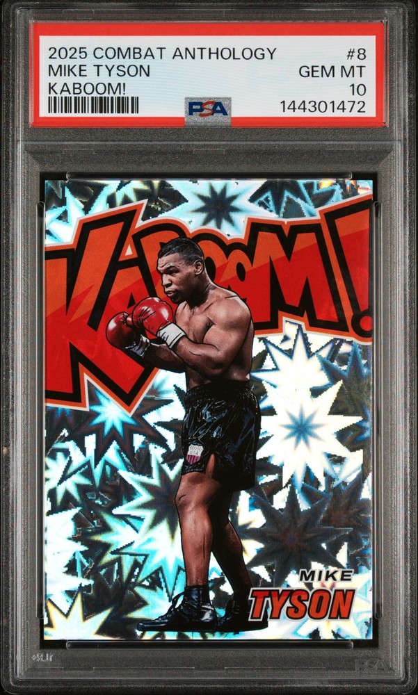 2025 Combat Anthology Mike Tyson KABOOM! #8 *Case Hit* PSA 10 GEM MINT