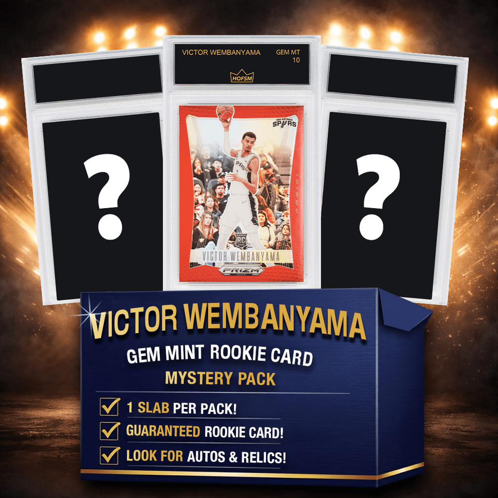 Victor Wembanyama RC Gem Mint Basketball Rookie Card Mystery Pack - HOFSM 10