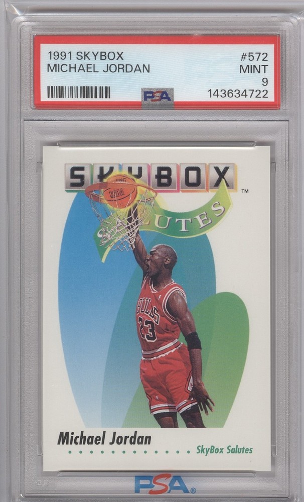 1991 Skybox Michael Jordan #572 PSA 9 mint