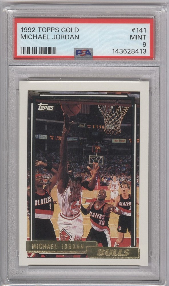 1992 Topps Michael Jordan #141 Gold PSA 9 mint