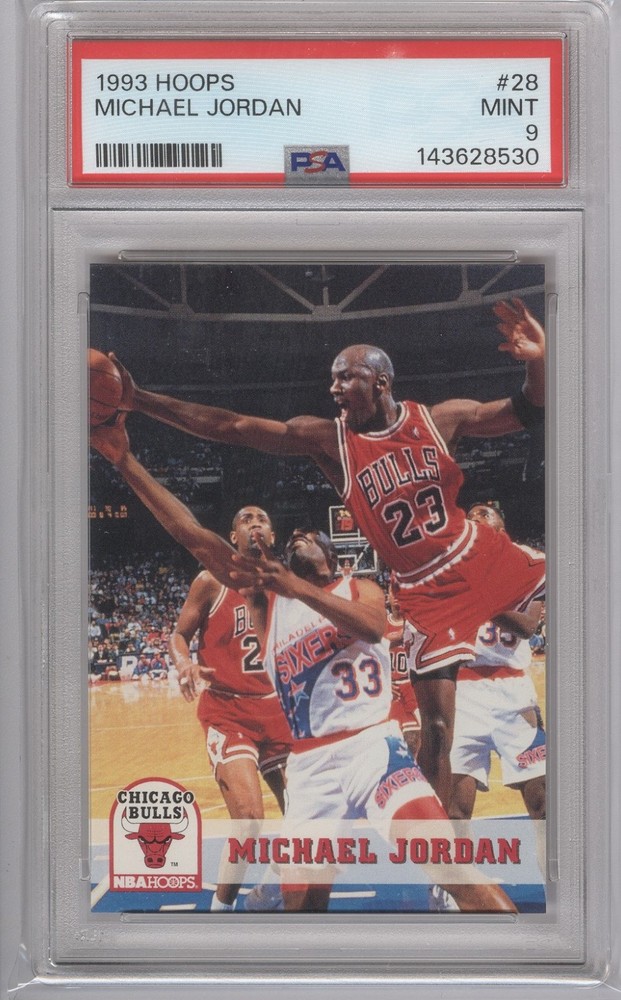 1993 Hoops Jordan #28  PSA 9 mint