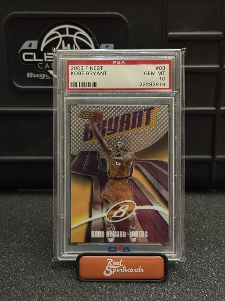 2003-04 Topps Finest #88 Kobe Bryant Los Angeles Lakers HOF PSA 10 MINT