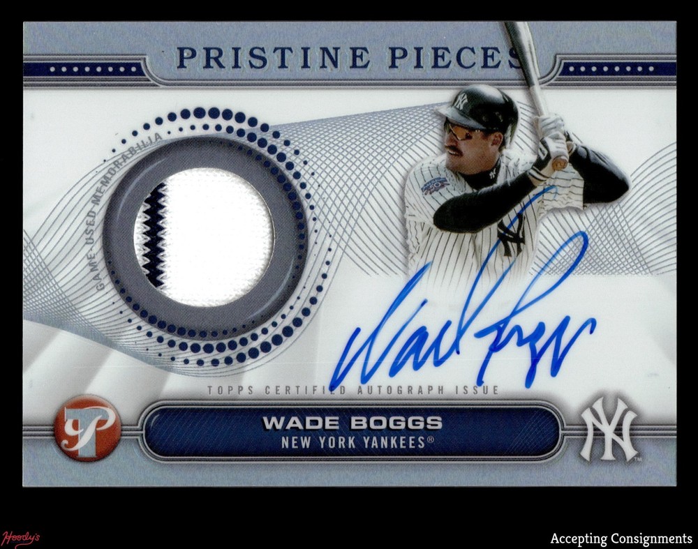2024 Topps Pristine Pieces Wade Boggs GAME-USED JERSEY AUTO YANKEES