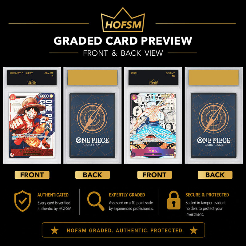 One Piece HOFSM 10 Graded Anime Card Mystery Pack view 2
