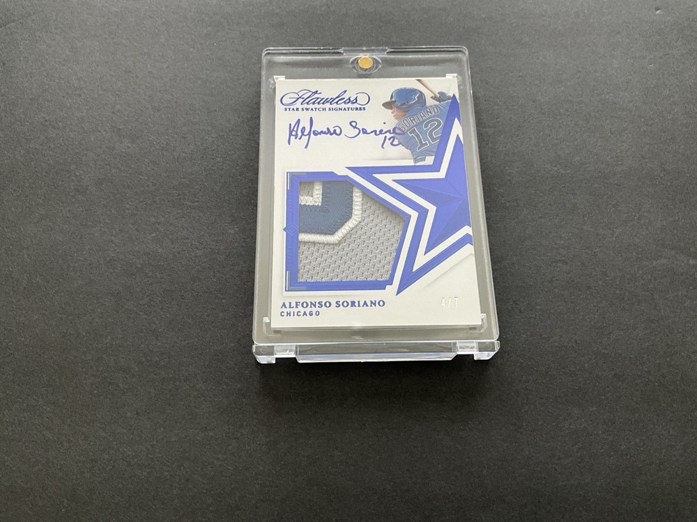 2022 Panini Flawless - Alfonso Soriano #SSS-AS Chicago Cubs - Patch AUTO  4/7