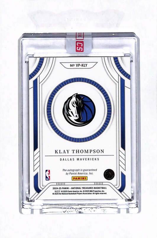 2025 Panini National Treasures Viewpoint Klay Thompson #VP-KLY /25 Auto view 2