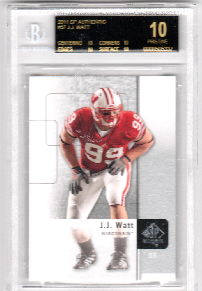 2008 SP J.J Watt RC #242 Rookie 1996 SP BGS 10 Black Label Pristine Only 1 on