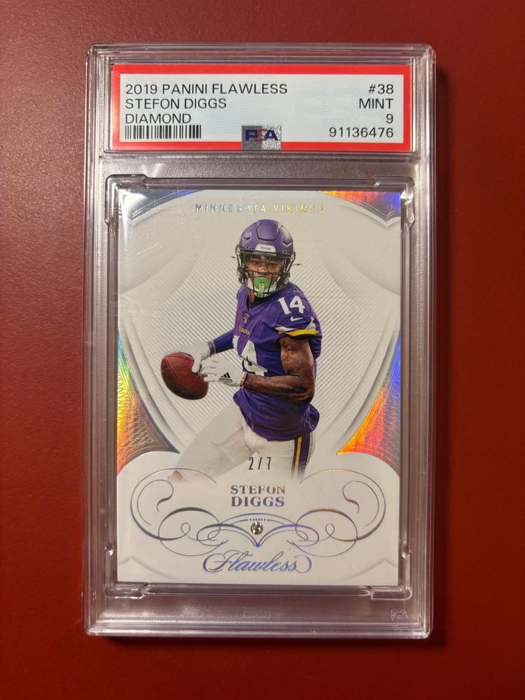 2019 PANINI FLAWLESS/ STEFON DIGGS/ DIAMOND/ 2/7/ PSA 9
