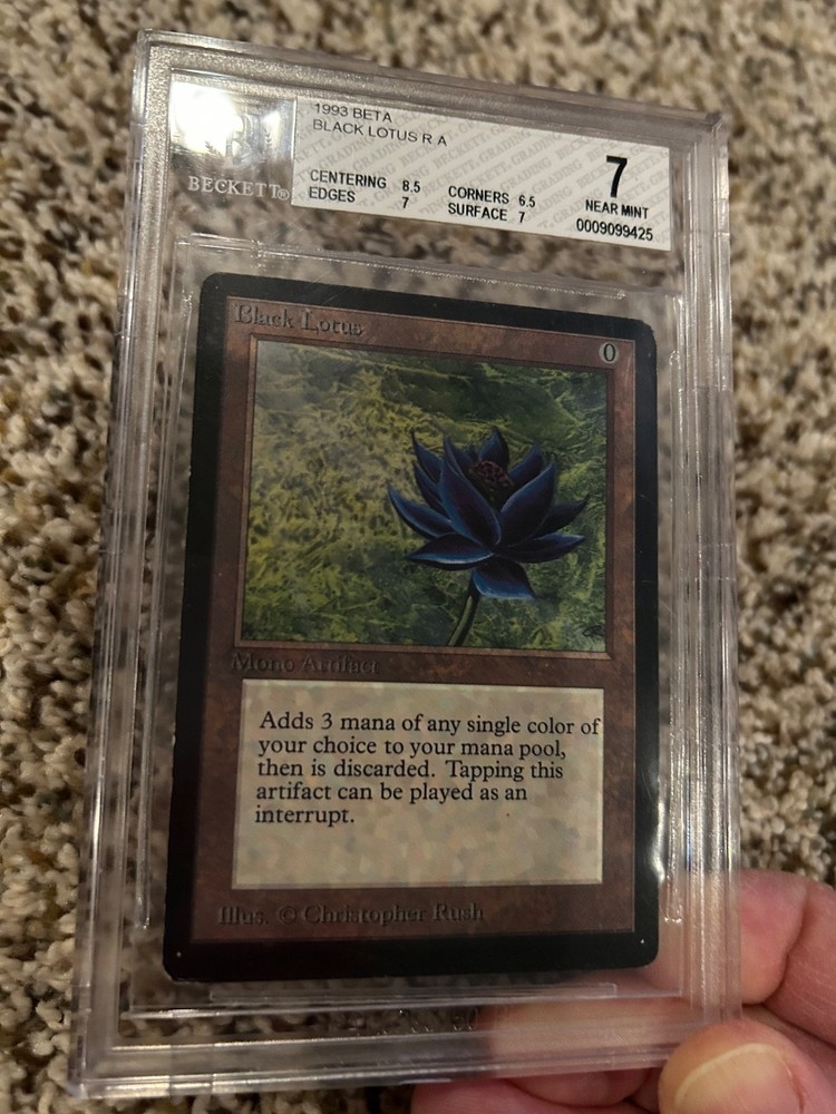 mtg Beta Black Lotus BGS 7