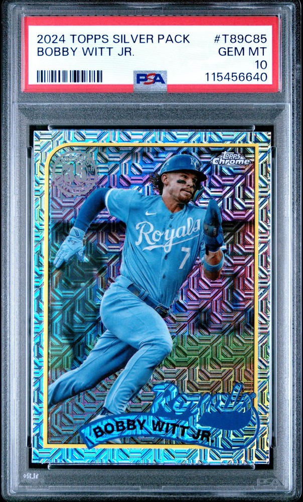 2024 Topps Silver Pack 1989 Chrome Promo Bobby Witt JR. #T89C85 PSA 10
