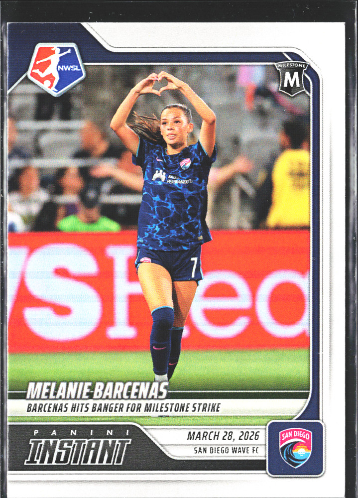 Melanie Barcenas Soccer Card Limited Edition Only 84 Made 2026 San Diego Wave