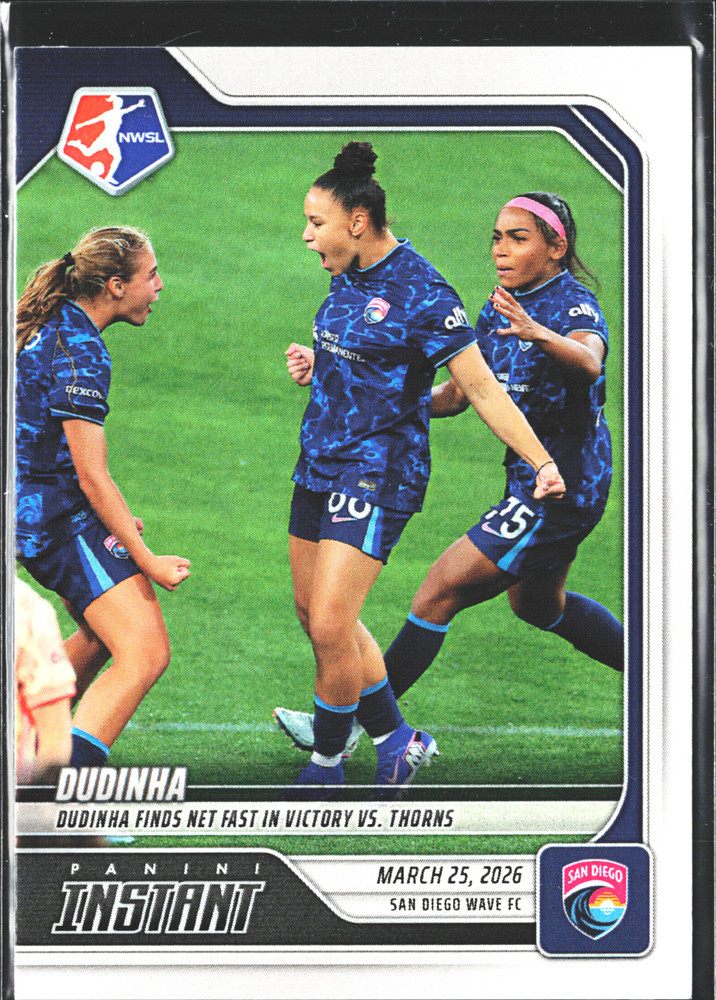 Dudinha Soccer Card Limited Edition Only 78 Made 2026 Panini San Diego Wave