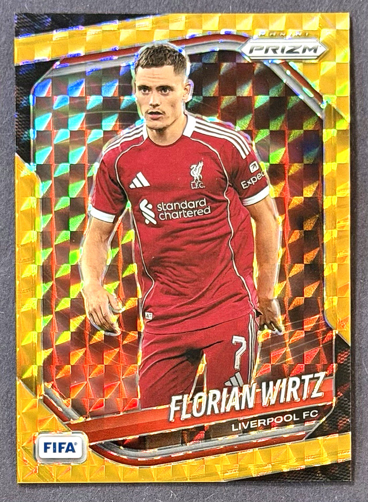Florian Wirtz GOLD MOSAIC /10 SSP #99 2025-26 Panini Prizm FIFA Liverpool