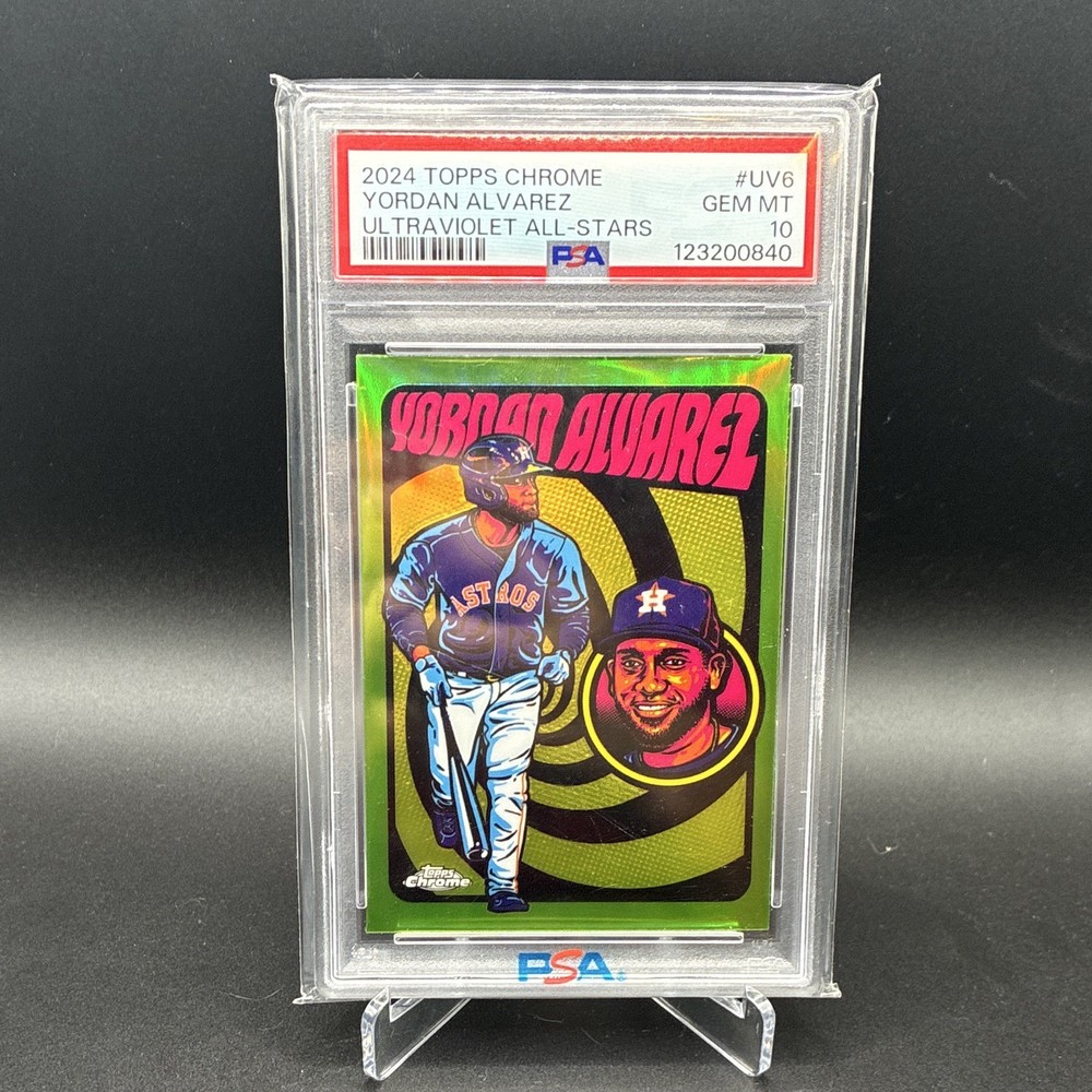 Topps 2024 Chrome Ultraviolet All-Stars Yordan Alvarez #UV-6 Astros PSA 10 🔥