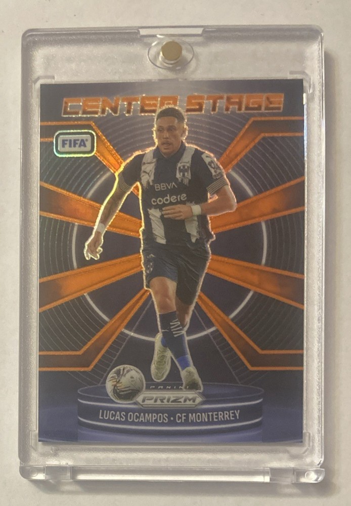 2025-26 Panini Prizm FIFA Lucas Ocampos #d 08/25 Orange Center Stage SP Insert