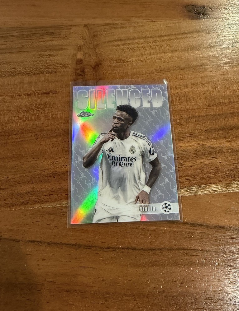 Vinicius Vini Jr 2025-26 Topps Chrome UEFA Champions Silenced Refractor SP NRMT+