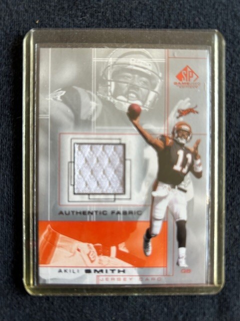 Akili Smith  Certified Game Used  JERSEY Card