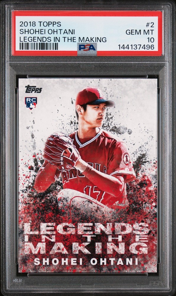 2018 Topps Shohei Ohtani #2 Legends in the Making Rookie Card PSA 10 GEM MINT