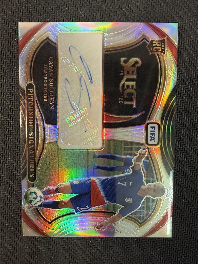 2024-25 Select FIFA Cavan Sullivan Pitchside Signatures RC Auto #PS-CS USMNT