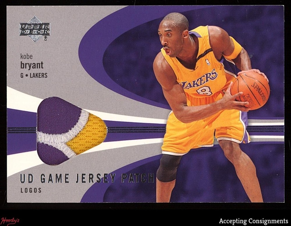 2003-04 Upper Deck UD Game Jerseys Kobe Bryant GAME USED LOGO PATCH Lakers