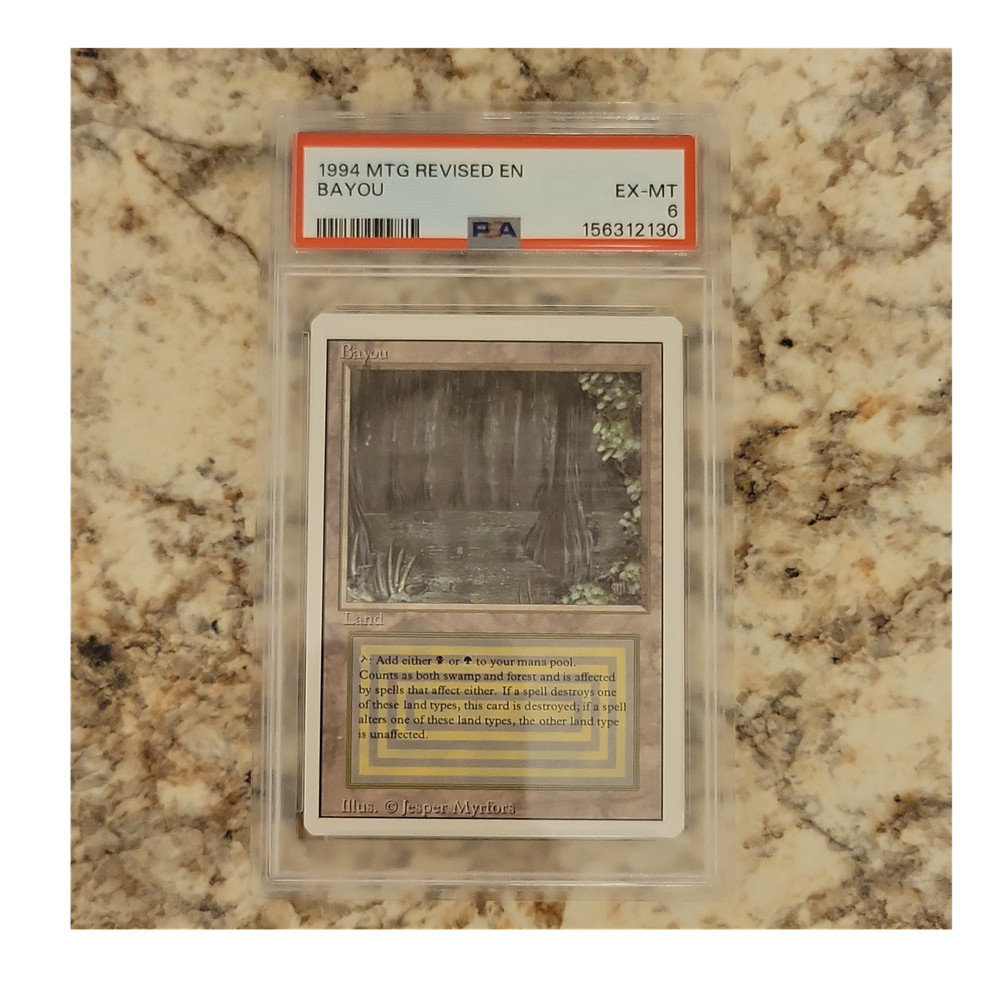 Wizards Magic: The Gathering Bayou Revised Edition Rare Regular PSA 6 English
