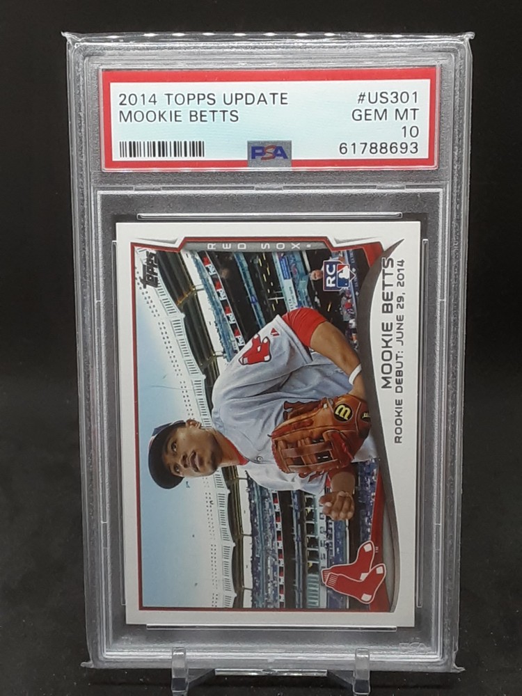 MOOKIE BETTS 2014 TOPPS UPDATE ROOKIE PSA GM 10 RED SOX DODGERS QQ