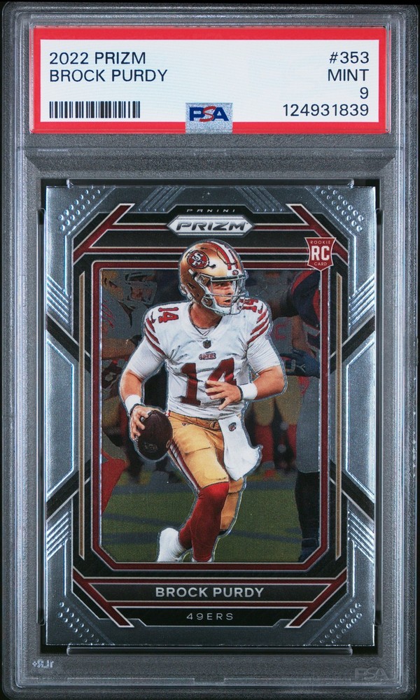 2022 Panini Prizm #353 Brock Purdy PSA 9