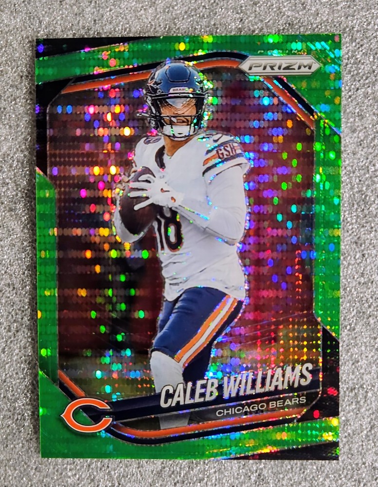 2025 Panini Prizm - Caleb Williams #124 Neon Green Pulsar Prizm