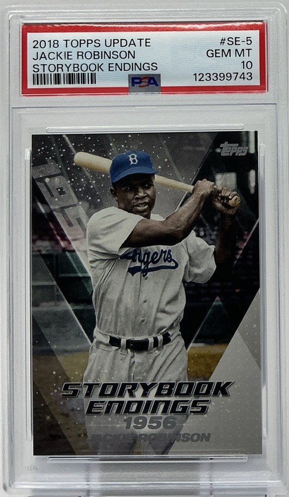 Jackie Robinson PSA 10- 2018 Topps Update ‘Storybook Endings’ -Dodgers, MVP, HOF