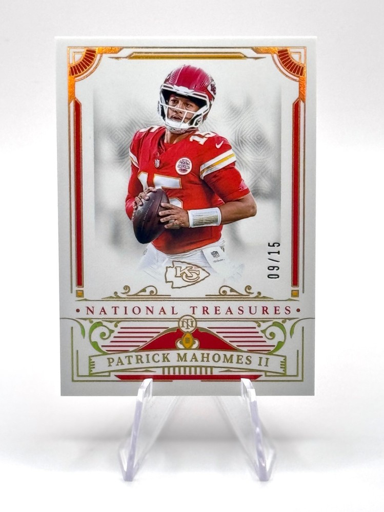 2025 Panini National Treasures Patrick Mahomes II Holo Gold /15 #47