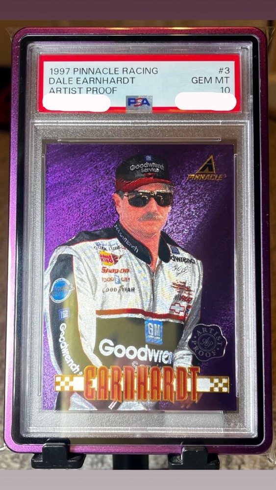 1997 Pinnacle Artist Proof Purple - Dale Earnhardt #3 PSA 10! Pop 2!! HOF GOAT