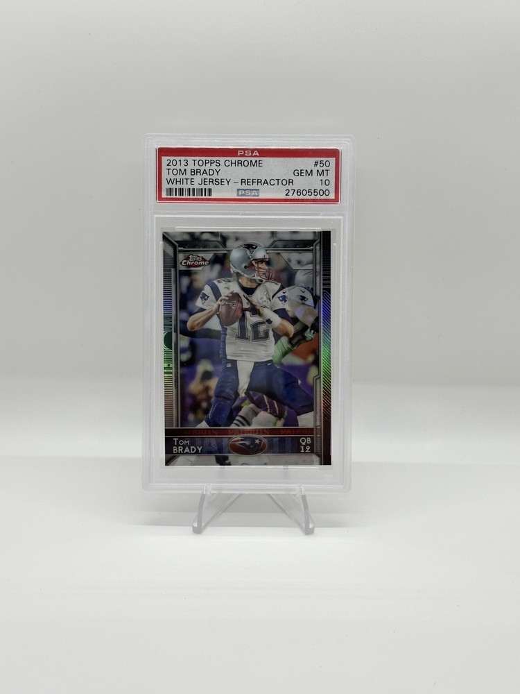 TOM BRADY 2015 TOPPS CHROME REFRACTOR #50 PSA 10 GEM MINT NEW ENGLAND PATRIOTS