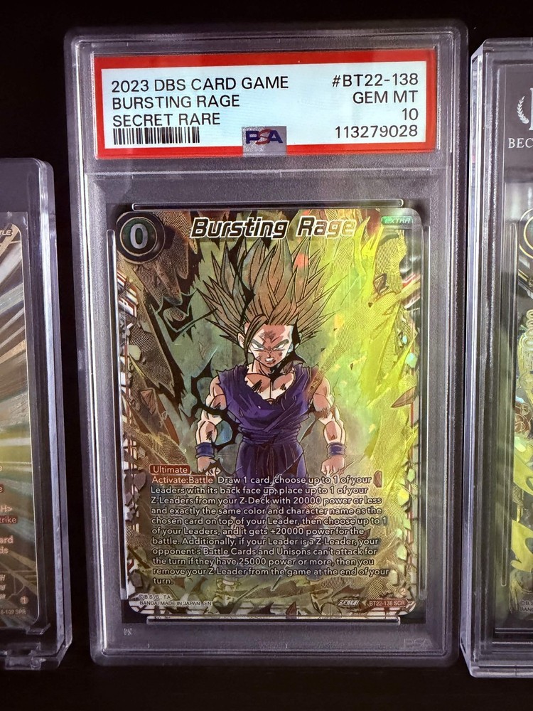 2023 Dragon Ball Super Critical Blow Bursting Rage SCR #BT22-138 PSA 10 GEM MINT