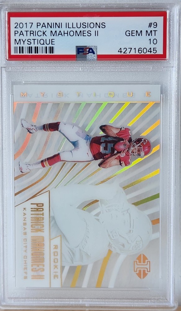 2017 Panini Illusions Patrick Mahomes II Mystique RC #9 PSA 10 GEM MINT Chiefs