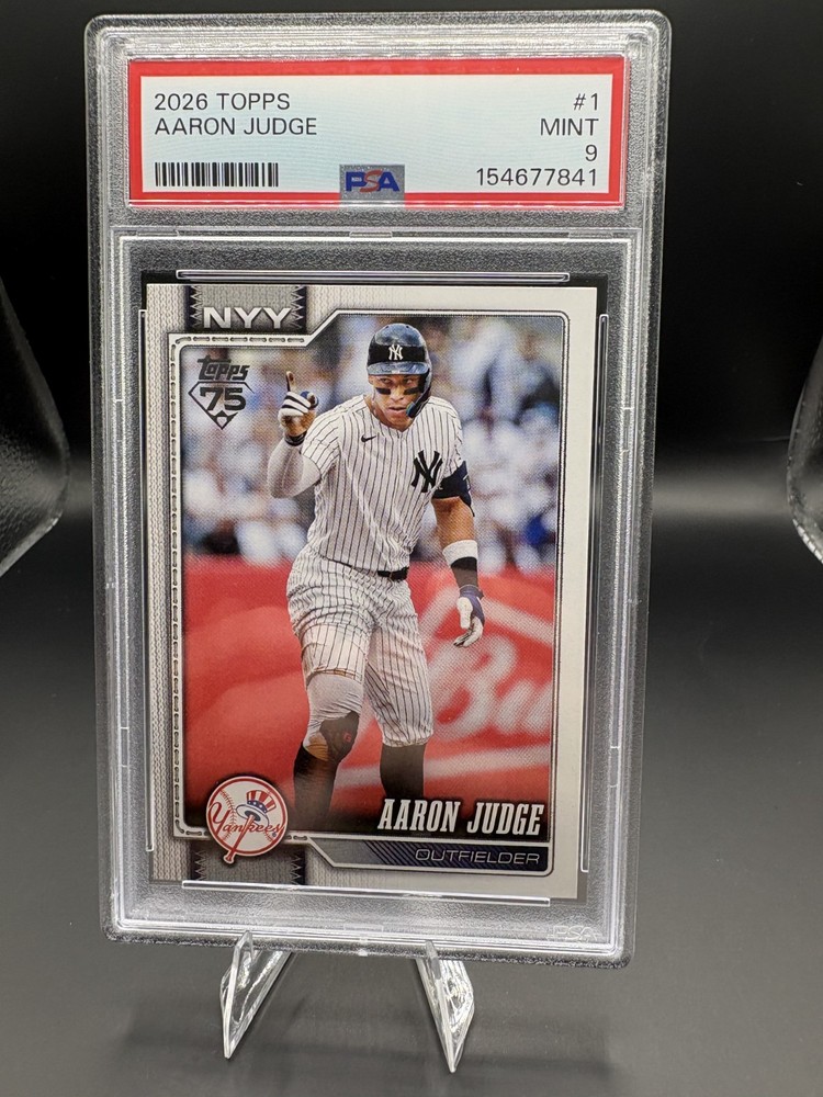 2026 Topps Series 1 - Aaron Judge #1 New York Yankees PSA 9 view 1