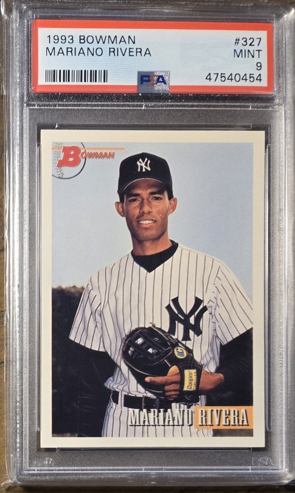 1993 BOWMAN #327 MARIANO RIVERA PSA 9