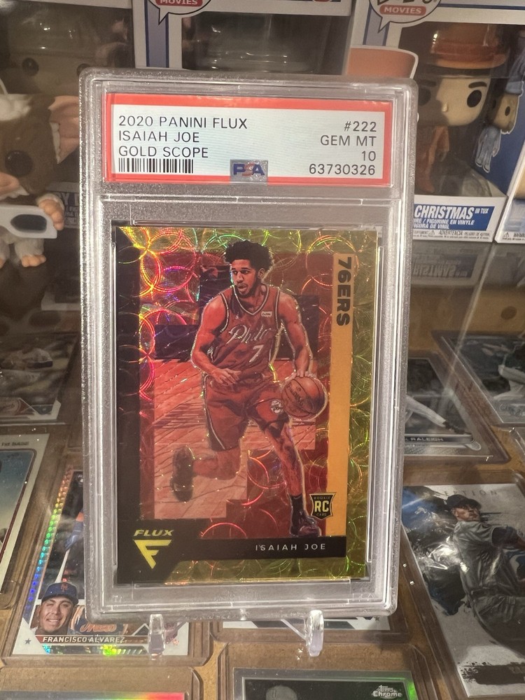 2020-21 Panini Flux - Rookie Isaiah Joe (RC) Gold Scope Prizm /8 PSA 10