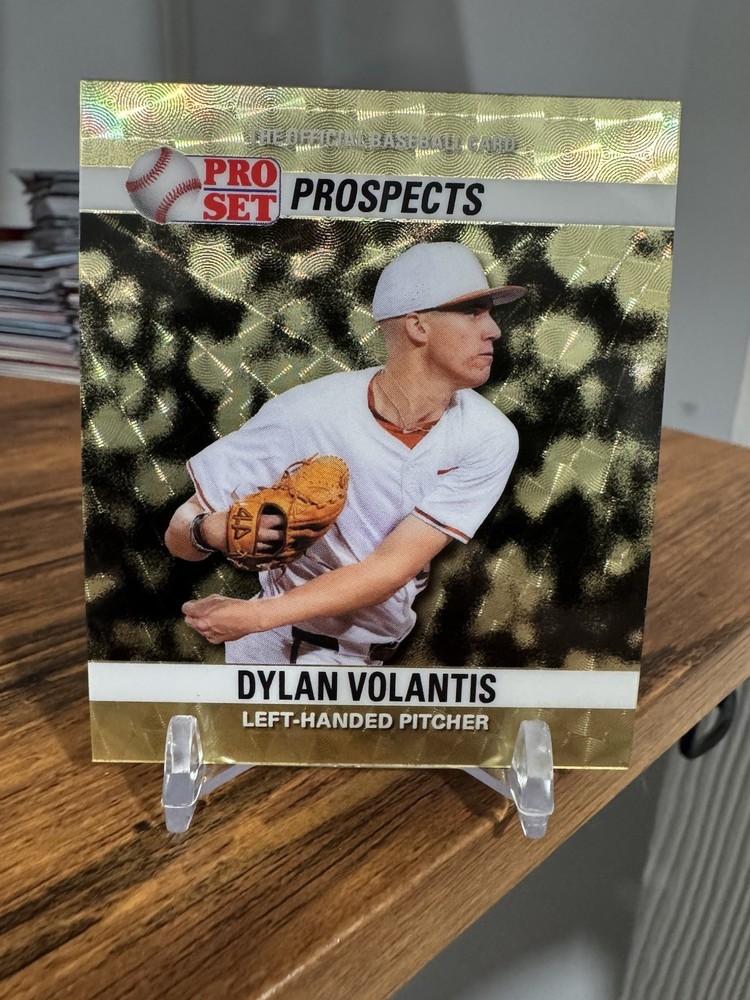 2026 Leaf Pro Set Metal Baseball Dylan Volantis Top Prospect Mini RC #1/1 Auto
