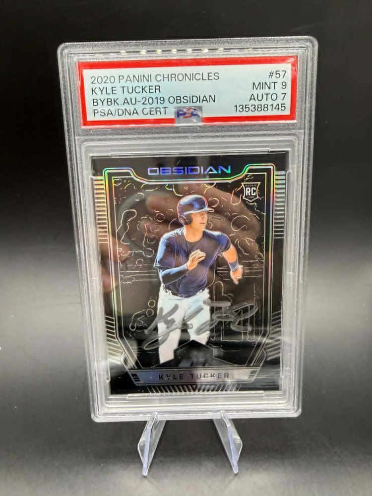 2019 Panini Obsidian KYLE TUCKER RC ROOKIE AUTO #10/10 1/1 PSA 9 WS CHAMP SP