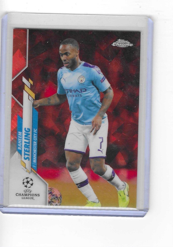 2019-20 Topps Chrome UCL Sapphire Edition - Raheem Sterling #28 Orange /50