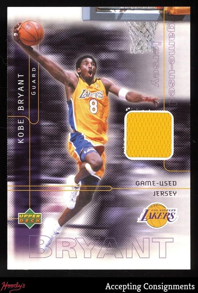 2001 Upper Deck Preferred Customer Club Kobe Bryant GAME-USED JERSEY 003/750