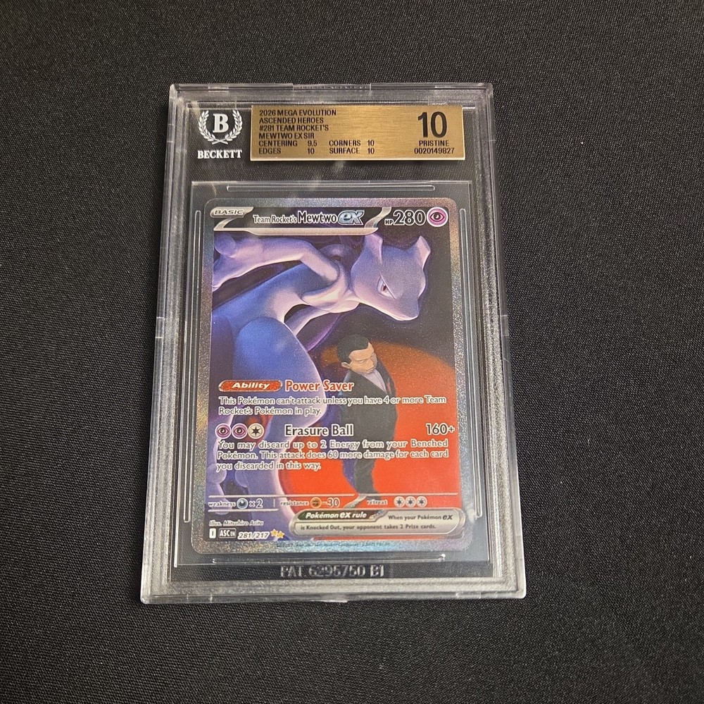 BGS 10 Team Rocket's Mewtwo EX SIR 281 Ascended Heroes Pokemon Card