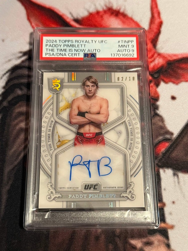UFC - 2024 Topps Royalty- Paddy Pimblett The Time is Now /10 - #TIN-PP - PSA 9